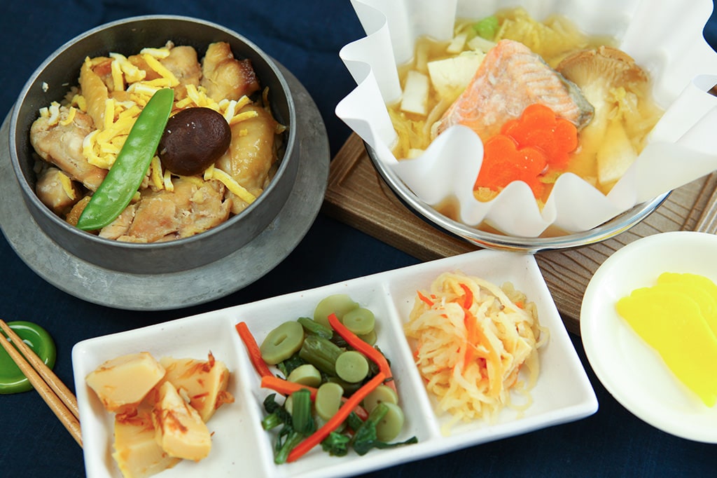 北海道産鶏釜飯御前